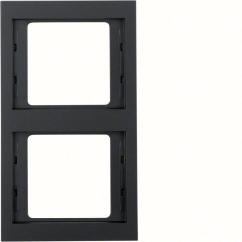 EAN 4011334297727 - Berker 13237006 placa de pared y cubierta de interruptor Antracita imagen 1