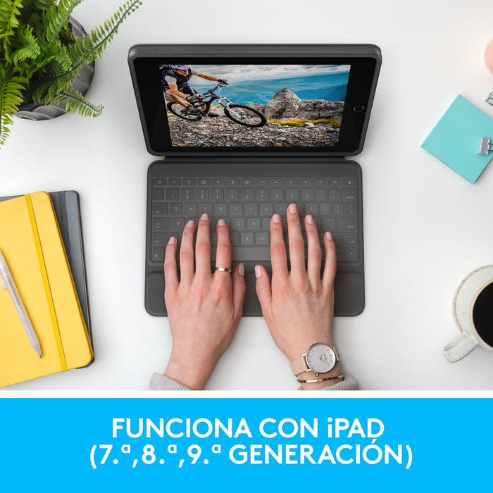 EAN 5099206087576 - Logitech 920-009317 teclado para móvil QWERTY Español Smart Connector Grafito imagen 14