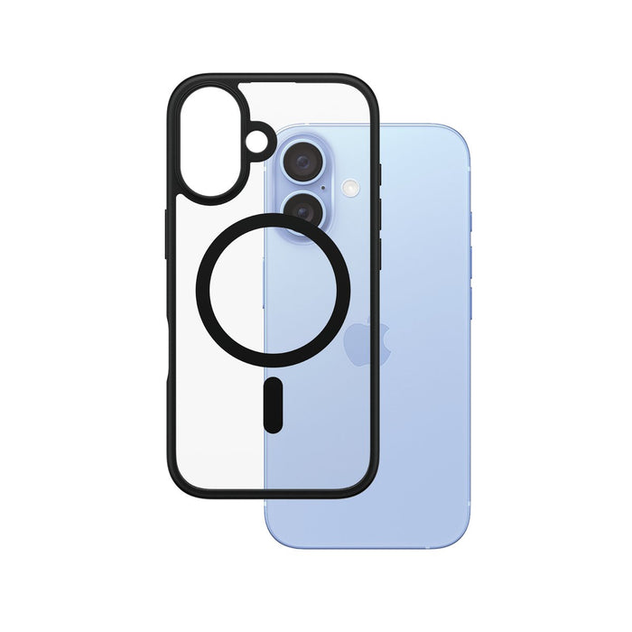 EAN 5715685003226 - PanzerGlass ® HardCase Transparent w. Black MagSafe & Frame iPhone 16 funda para teléfono móvil Negro imagen 1