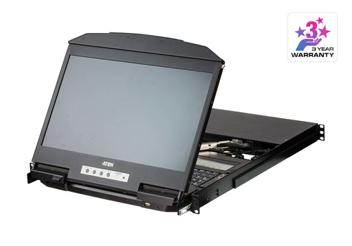 EAN 4710469345456 - ATEN CL3884NW-ATA-XG consola de rack 47 cm (18.5") Negro imagen 2
