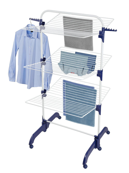 EAN 4006501815293 - Leifheit Comfort Tower 420 Tendedero de suelo Azul, Blanco imagen 2