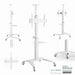EAN 8716309128995 - Gembird Aluminum TV floor stand with caster wheels, 37\" - 70\", baltas | imagen 9