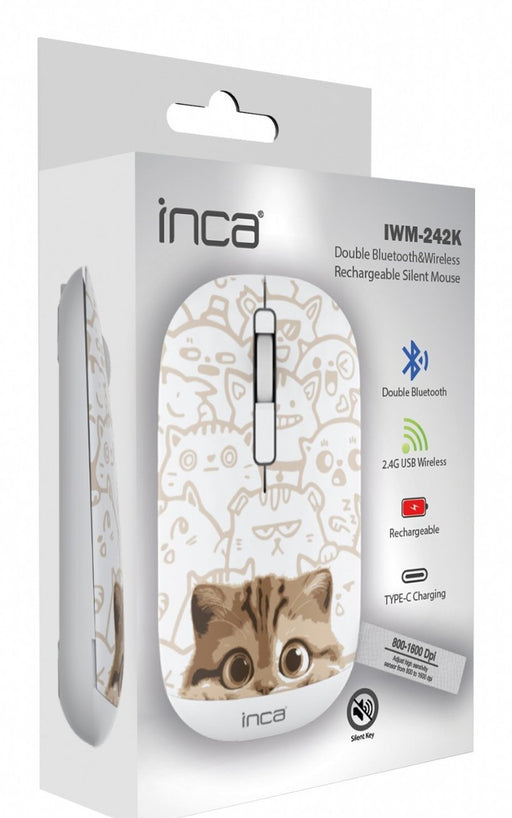 EAN 8681949016172 - Inca IWM-242K ratón Oficina Ambidextro Bluetooth 1600 DPI imagen 2
