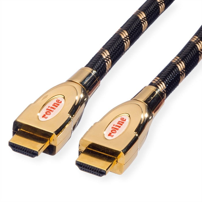 EAN 7611990131945 - ROLINE 11.04.5690 cable HDMI 1 m HDMI tipo A (Estándar) Negro, Oro imagen 1