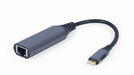 EAN 8716309121385 - Gembird A-USB3C-LAN-01 base para portátil y replicador de puertos USB 3.2 Gen 1 (3.1 Gen 1) Type-C Negro, imagen 1