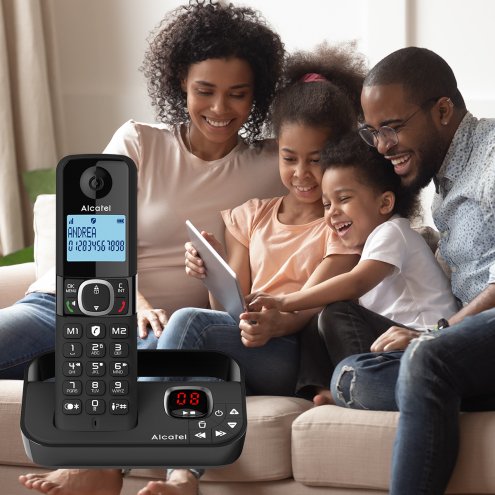 EAN 3700601423426 - Alcatel F860 Voice Teléfono analógico Identificador de llamadas Negro imagen 5