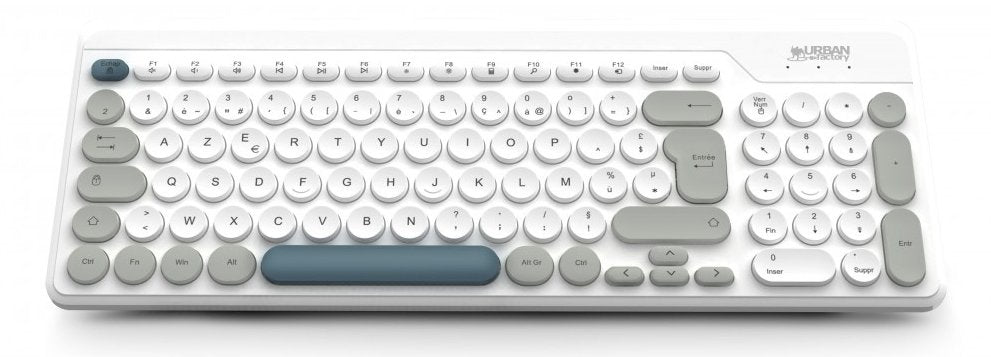 EAN 3760170883120 - Urban Factory OWC25UF teclado Universal RF inalámbrico AZERTY Francés Blanco, Gris, Azul oscuro imagen 3