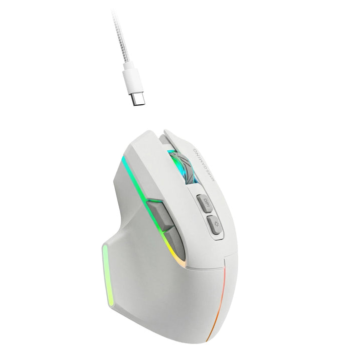 EAN 8435693114260 - Mars Gaming MMWVECTORW ratón Juego mano derecha RF Wireless + Bluetooth + USB Type-A Óptico 12000 DPI imagen 5