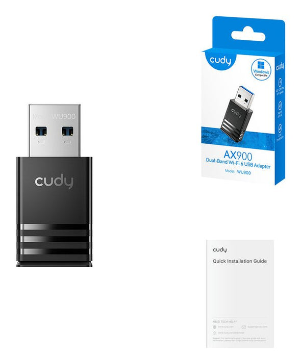 EAN 6971690795047 - Cudy AX900 Dual-Band Wi-Fi 6 USB Adapter, WU900 1.0 WLAN 600 Mbit/s imagen 4