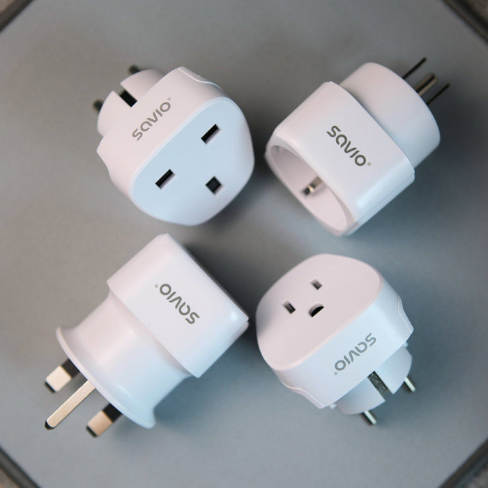 EAN 5901986049098 - Savio AP-04 adaptador e inversor de corriente Universal 3250 W Blanco imagen 6