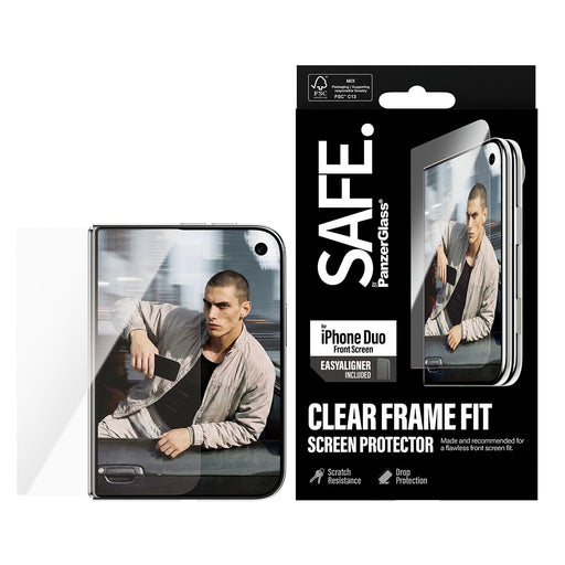 EAN 5715685044748 - PanzerGlass SAFE. by ® Front Screen Protector iPhone Duo | FRAME FIT w. EasyAligner Protector de pantalla imagen 2