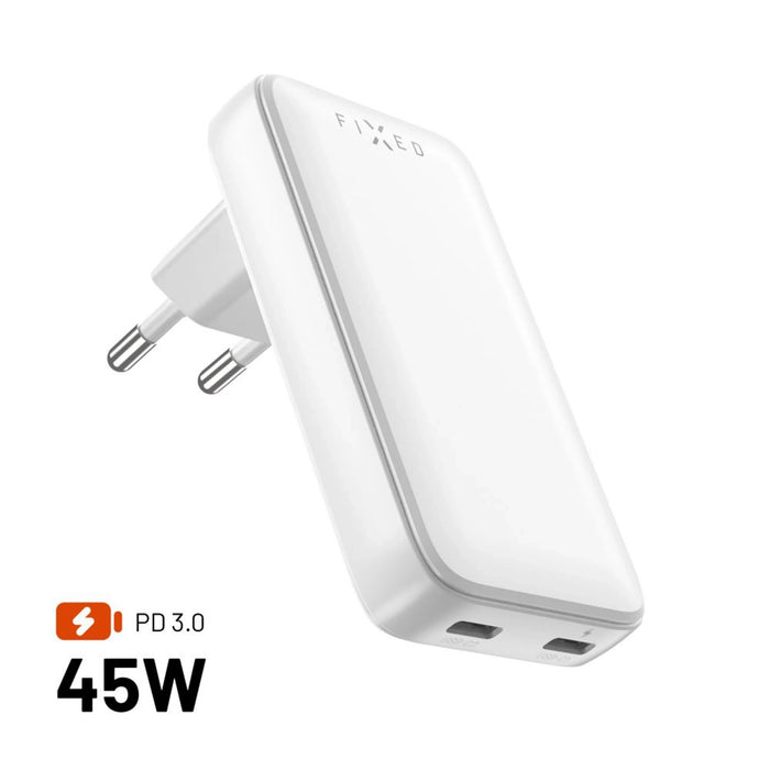 EAN 8591680165841 - FIXED FIXCG45S-2C-WH cargador de dispositivo móvil Universal Blanco Corriente alterna Carga rápida Interi imagen 1