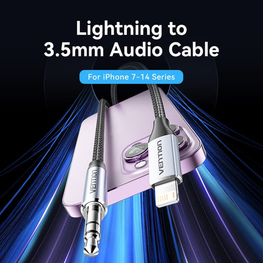 EAN 6922794787711 - Vention BMCHG cable de audio 1,5 m 3,5mm Lightning Gris imagen 2
