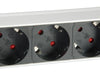 EAN 4015867208441 - Equip 333309 base múltiple 1,8 m 7 salidas AC Interior Negro, Blanco imagen 3