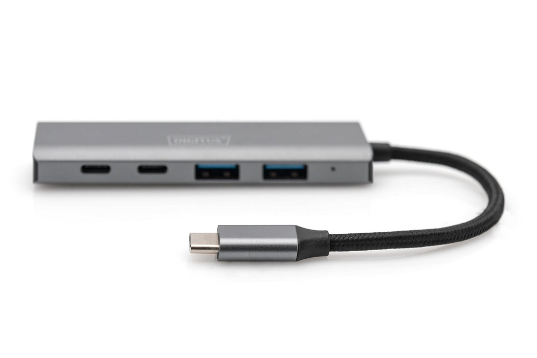 EAN 4016032485766 - Digitus DA-70245 hub de interfaz USB 3.2 Gen 1 (3.1 Gen 1) Type-C 10000 Mbit/s Gris imagen 4