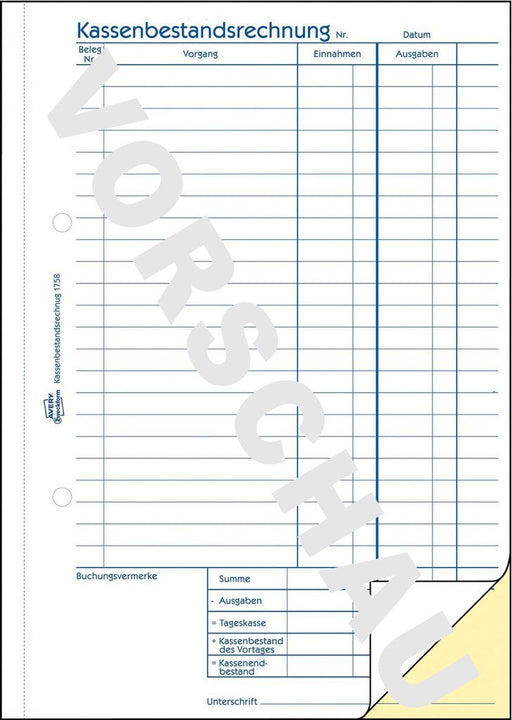 EAN 4004182017586 - Avery 1758 hoja y libro contables A5 40 páginas imagen 2