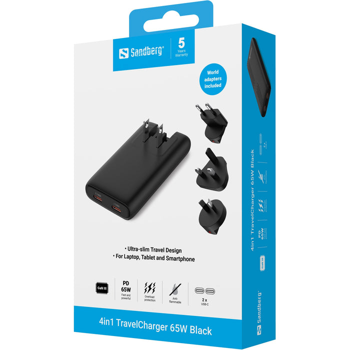 EAN 5705730441776 - Sandberg 441-77 cargador de dispositivo móvil Universal Negro Corriente alterna Carga rápida Interior imagen 7