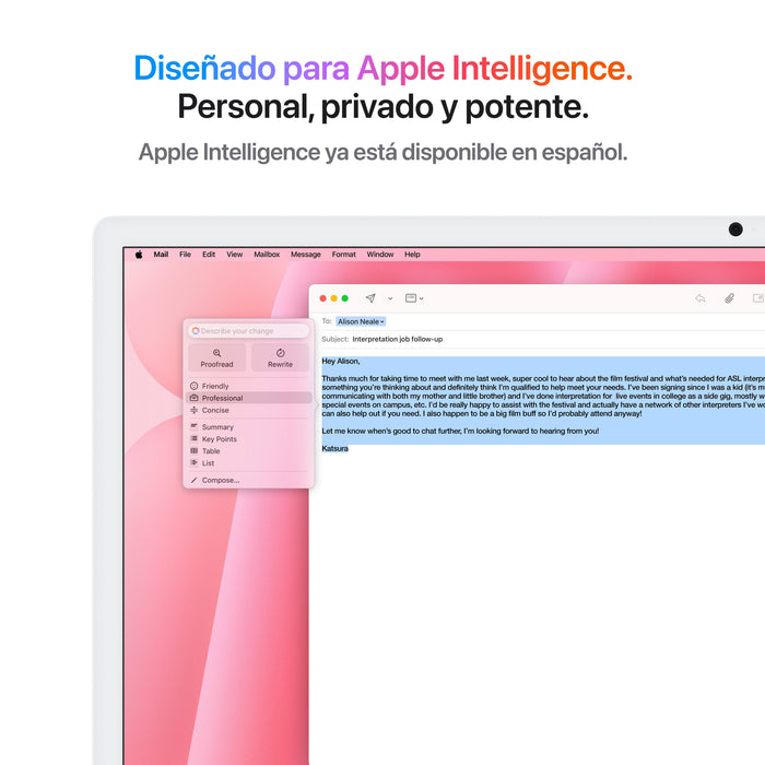 EAN 195949598302 - Apple iMac Apple M M4 59,7 cm (23.5") 4480 x 2520 Pixeles PC todo en uno 16 GB 256 GB SSD macOS Sequoia Wi imagen 5