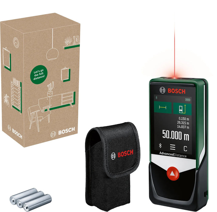 EAN 4053423245219 - Bosch AdvancedlDistance 50C Medidor láser de distancias Multicolor 50 m imagen 2