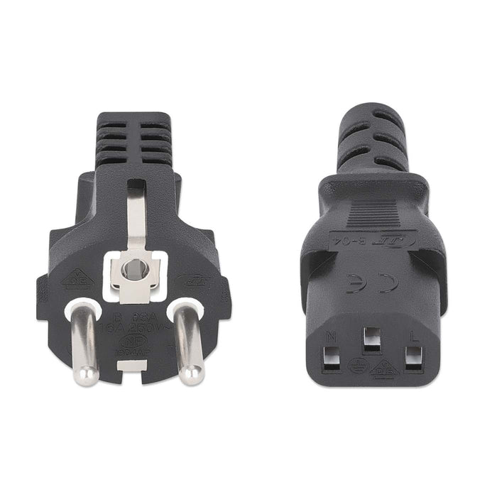 EAN 766623308700 - Manhattan 308700 cable de transmisión Negro 5 m CEE7/7 IEC C13 imagen 3