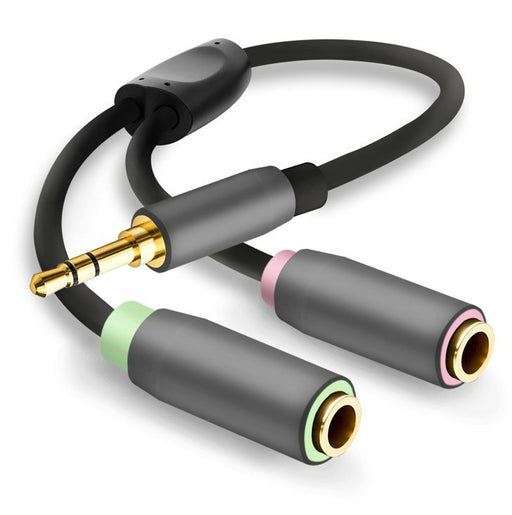 EAN 4005938887156 - Helos 288715 divisor de audio Negro, Gris imagen 1