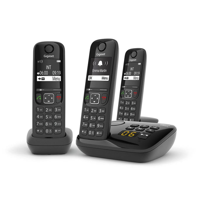 EAN 4250366854717 - Gigaset AS690A Trio Teléfono DECT/analógico Negro imagen 2