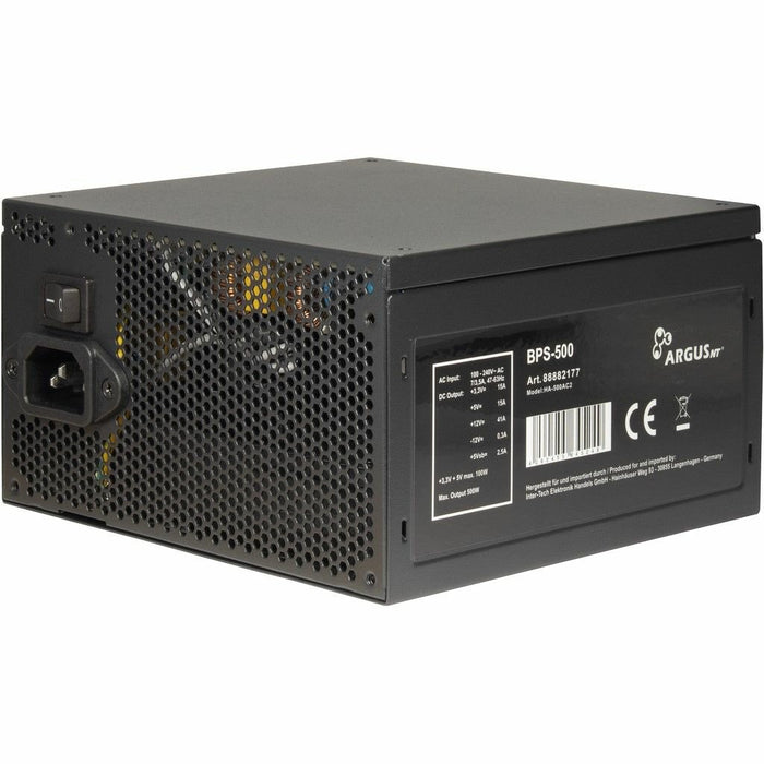 EAN 4260455645249 - Inter-Tech ArgusNT BPS-500 unidad de fuente de alimentación 500 W 20+4 pin ATX ATX Negro imagen 3
