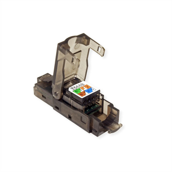 EAN 7630049610088 - VALUE 26.99.0372 conector RJ45 Negro, Transparente imagen 2