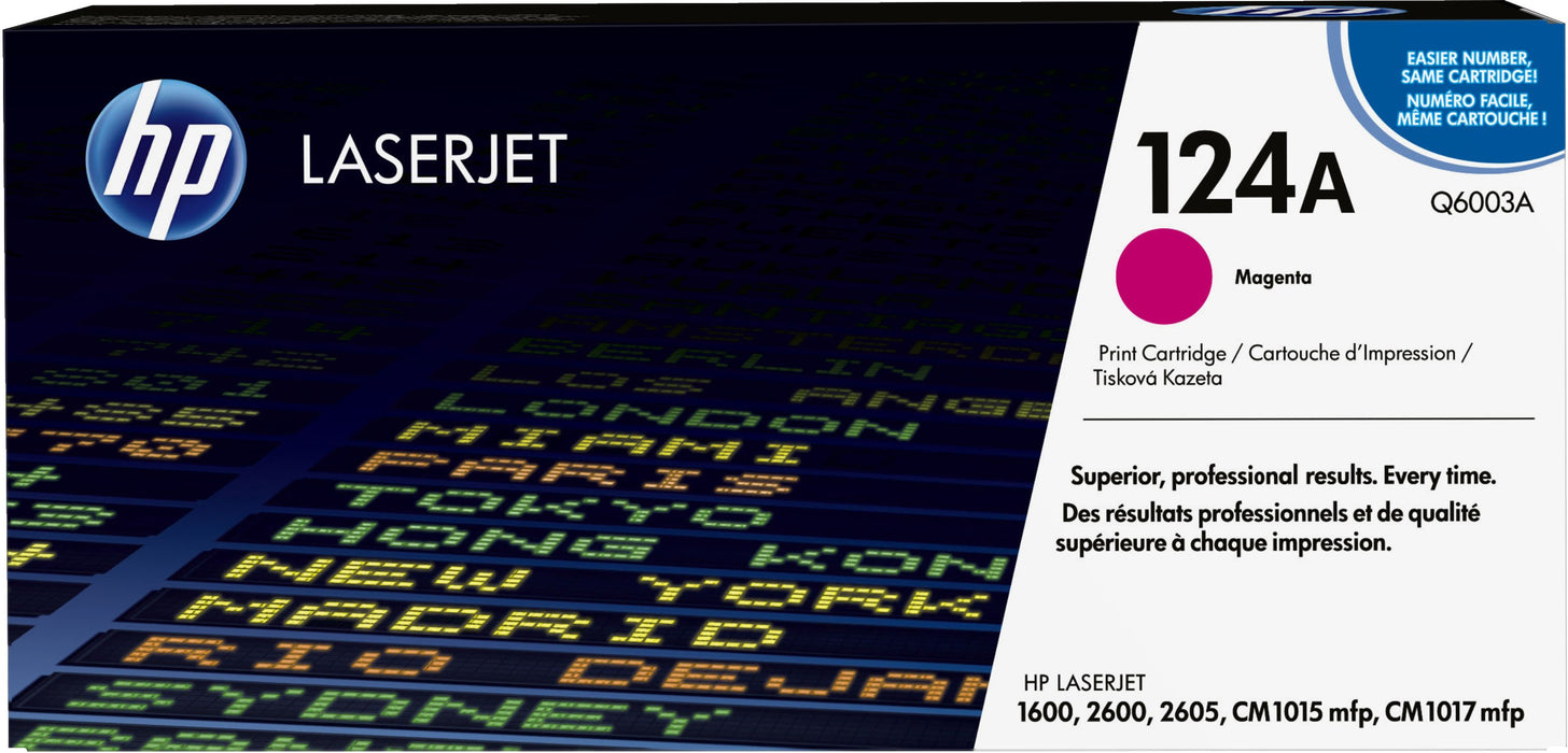 EAN 0829160412443 - HP 124A Magenta Original LaserJet Toner Cartridge cartucho de tóner 1 pieza(s) imagen 1