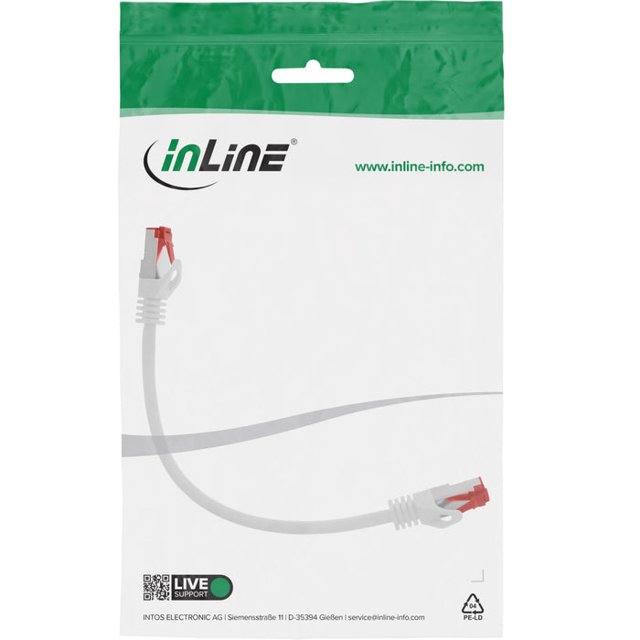 EAN 4043718120444 - InLine 4043718120444 cable de red Blanco 0,3 m Cat6 S/FTP (S-STP) imagen 3