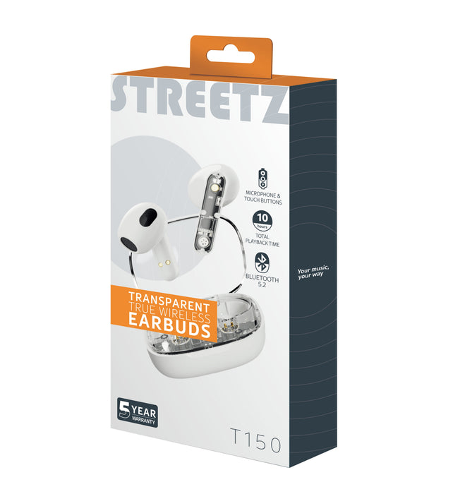EAN 7333048060716 - Streetz T150-WHT auricular y casco Auriculares Inalámbrico Dentro de oído Llamadas/Música Bluetooth Blanc imagen 12