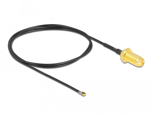 EAN 4043619126668 - DeLOCK 12666 cable coaxial 0,5 m Negro imagen 1