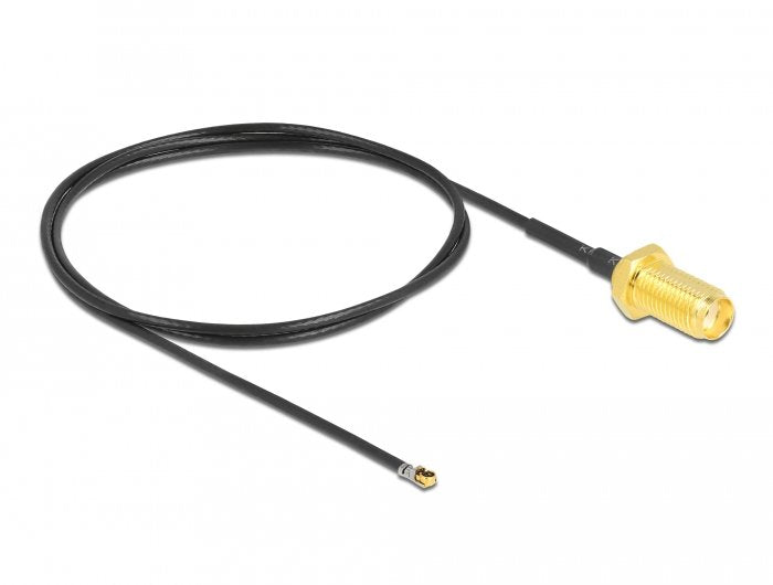EAN 4043619126668 - DeLOCK 12666 cable coaxial 0,5 m Negro imagen 1