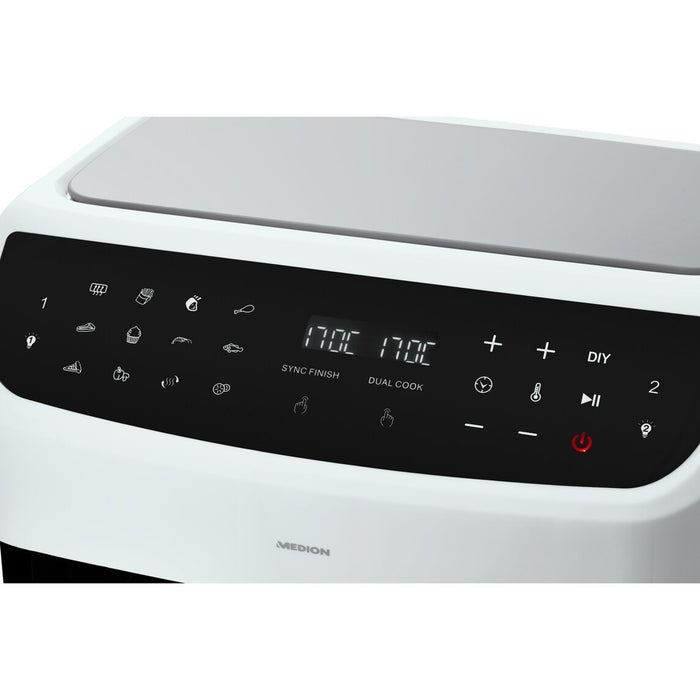 EAN 4061275214857 - MEDION LIFE P20 Doble 8,7 L 2600 W Freidora de aire caliente Blanco imagen 7