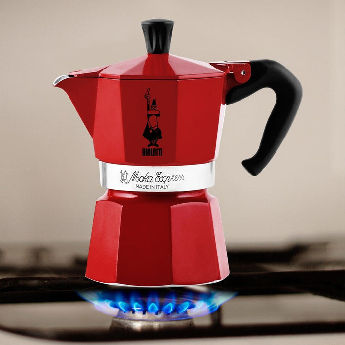 EAN 8006363074520 - Bialetti Moka Express Cafetera italiana 0,13 L Rojo imagen 3