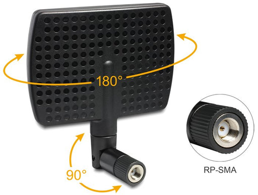 EAN 4043619884476 - DeLOCK 88447 antena para red Antena direccional RP-SMA 7 dBi imagen 2