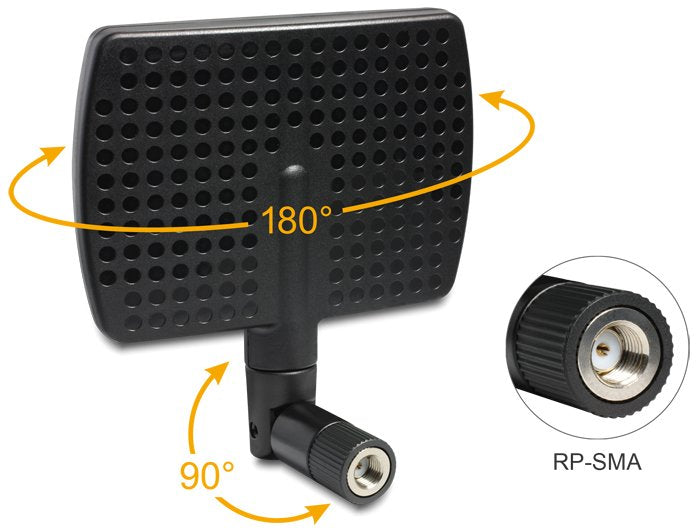 EAN 4043619884476 - DeLOCK 88447 antena para red Antena direccional RP-SMA 7 dBi imagen 2