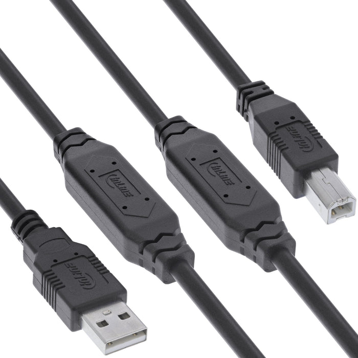 EAN 4043718332960 - InLine 34514A cable USB USB 2.0 25 m USB A USB B 0,48 Gbit/s Negro imagen 1
