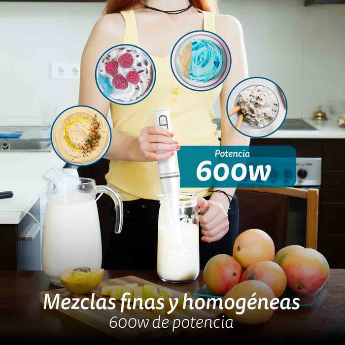 EAN 8426156018348 - Grunkel MP-600EASY licuadora Batidora de inmersión 600 W Blanco imagen 2