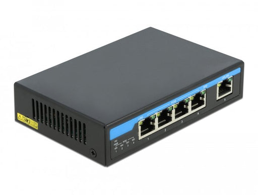 EAN 4043619877645 - DeLOCK 87764 switch Gigabit Ethernet (10/100/1000) Energía sobre Ethernet (PoE) Negro imagen 1