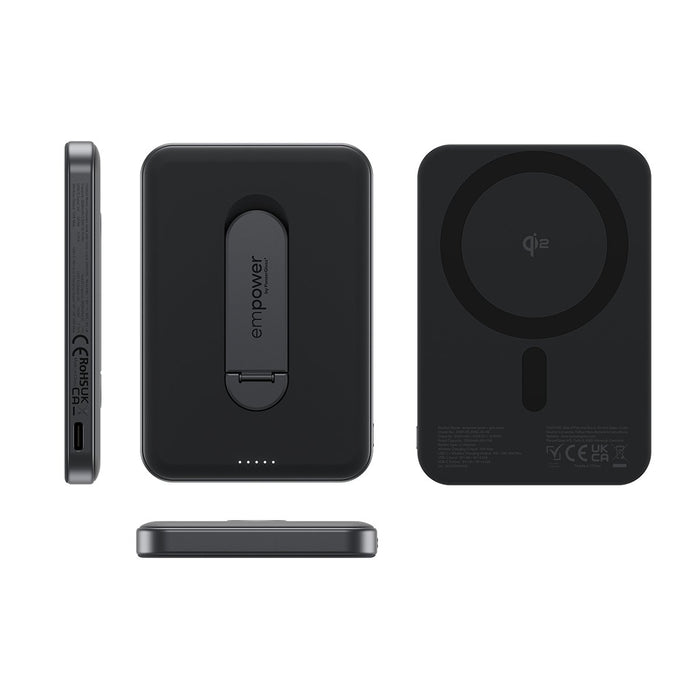EAN 5715685028397 - PanzerGlass empower™ by ® empower™ Bank w. Spin Stand | 5000mAh | Space Black Negro imagen 5