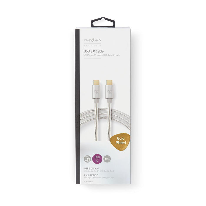 EAN 5412810262830 - Nedis CCTB64700AL10 cable USB USB 3.2 Gen 1 (3.1 Gen 1) 1 m USB C 5 Gbit/s Aluminio imagen 5