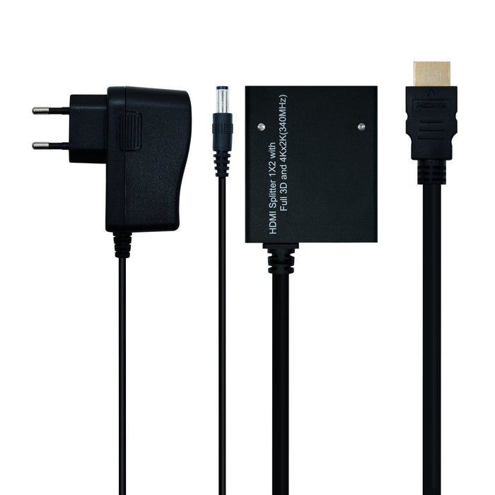 EAN 8433281006607 - Nanocable 10.25.3502 divisor de video 2x HDMI imagen 2