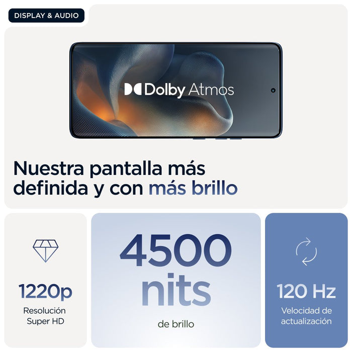 EAN 840023287206 - Motorola edge 60 16,9 cm (6.67") SIM doble Android 15 5G USB Tipo C 12 GB 512 GB 5200 mAh Azul imagen 18