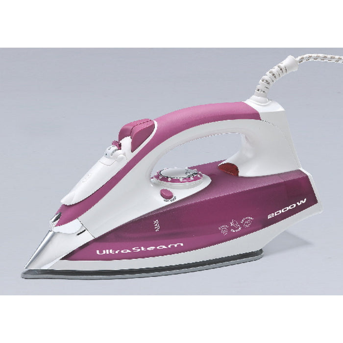 EAN 8003705107342 - Ariete 6215/00 Plancha a vapor Suela de acero inoxidable 2200 W Púrpura, Blanco imagen 2