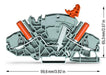 EAN 4055143074889 - Wago 2007-8821 bloque de terminales 2 Gris imagen 2