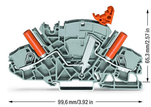 EAN 4055143074889 - Wago 2007-8821 bloque de terminales 2 Gris imagen 2