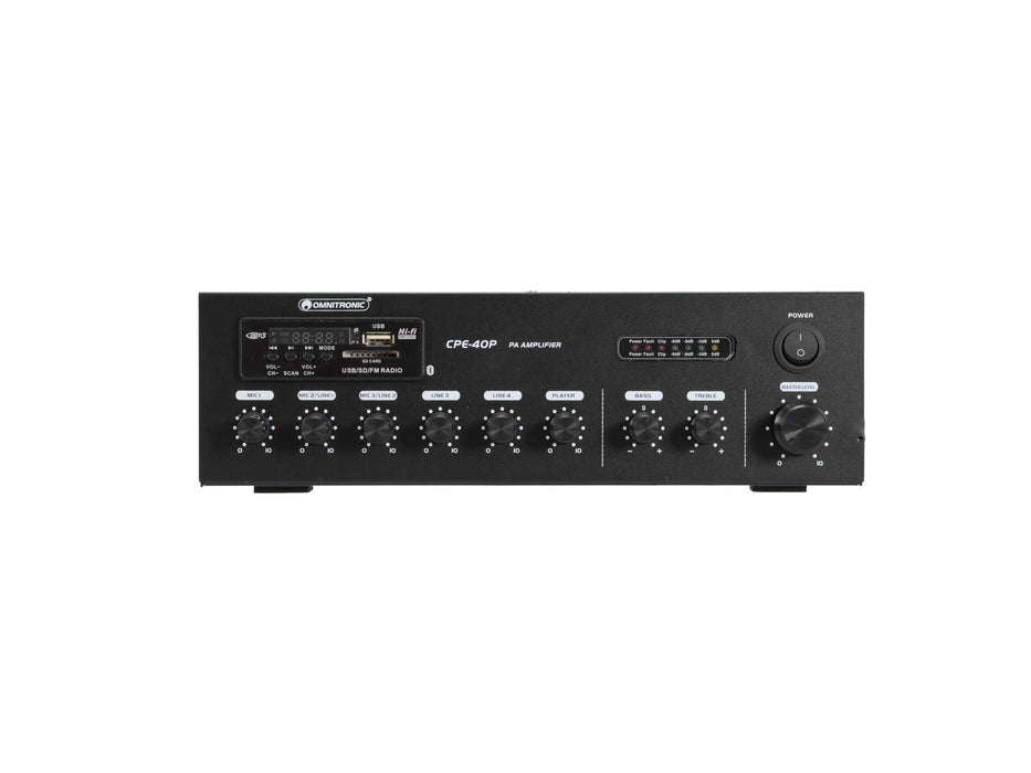 EAN 4026397683141 - Omnitronic 80709605 amplificador de audio Rendimiento/fase Negro imagen 3