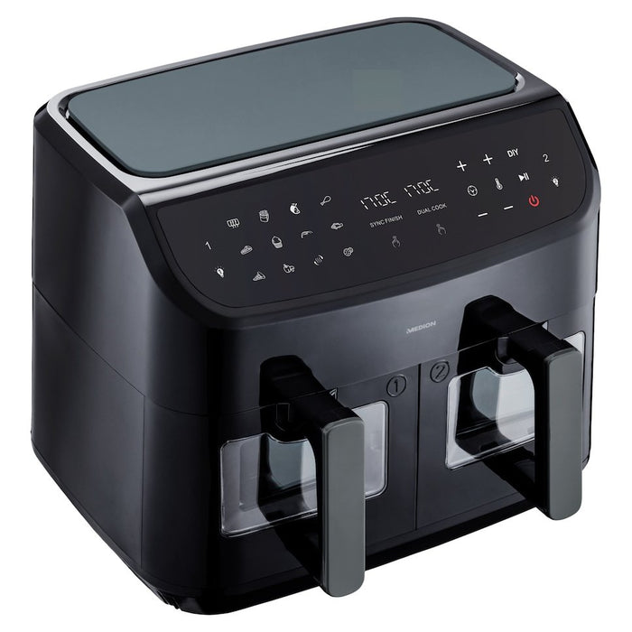 EAN 4061275214840 - MEDION LIFE P20 Doble 8,7 L 2600 W Freidora de aire caliente Negro imagen 4