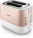 EAN 8720389031021 - Philips Viva Collection HD2638/11 tostadora 7 2 rebanada(s) 950 W Oro rosa, Blanco imagen 1